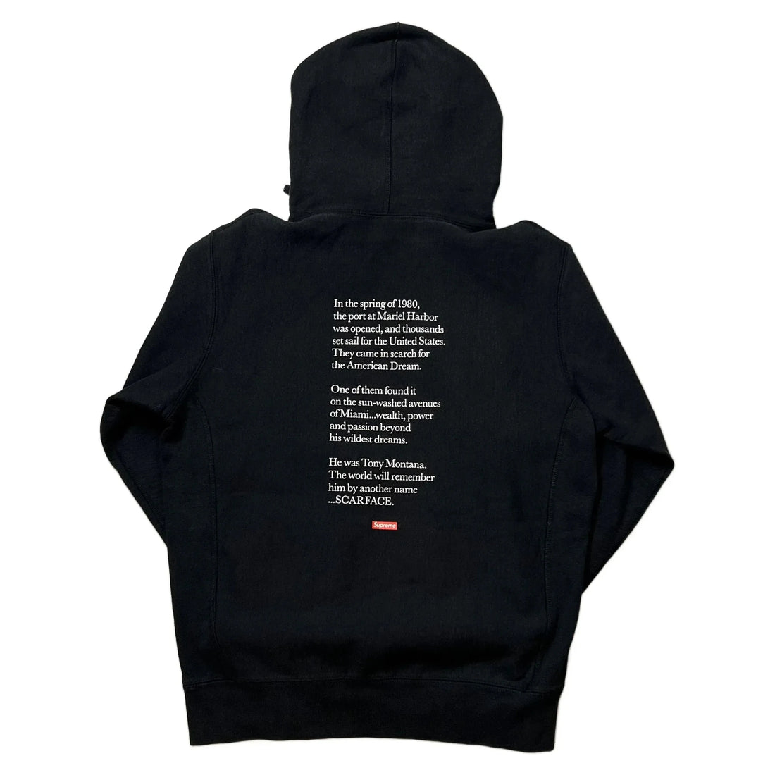 Black Supreme Scarface Hoodie - M | The Streetwear Studio