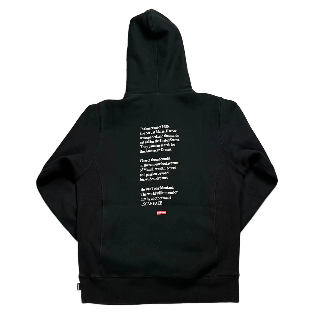 Black Supreme Scarface Hoodie - S | The Streetwear Studio