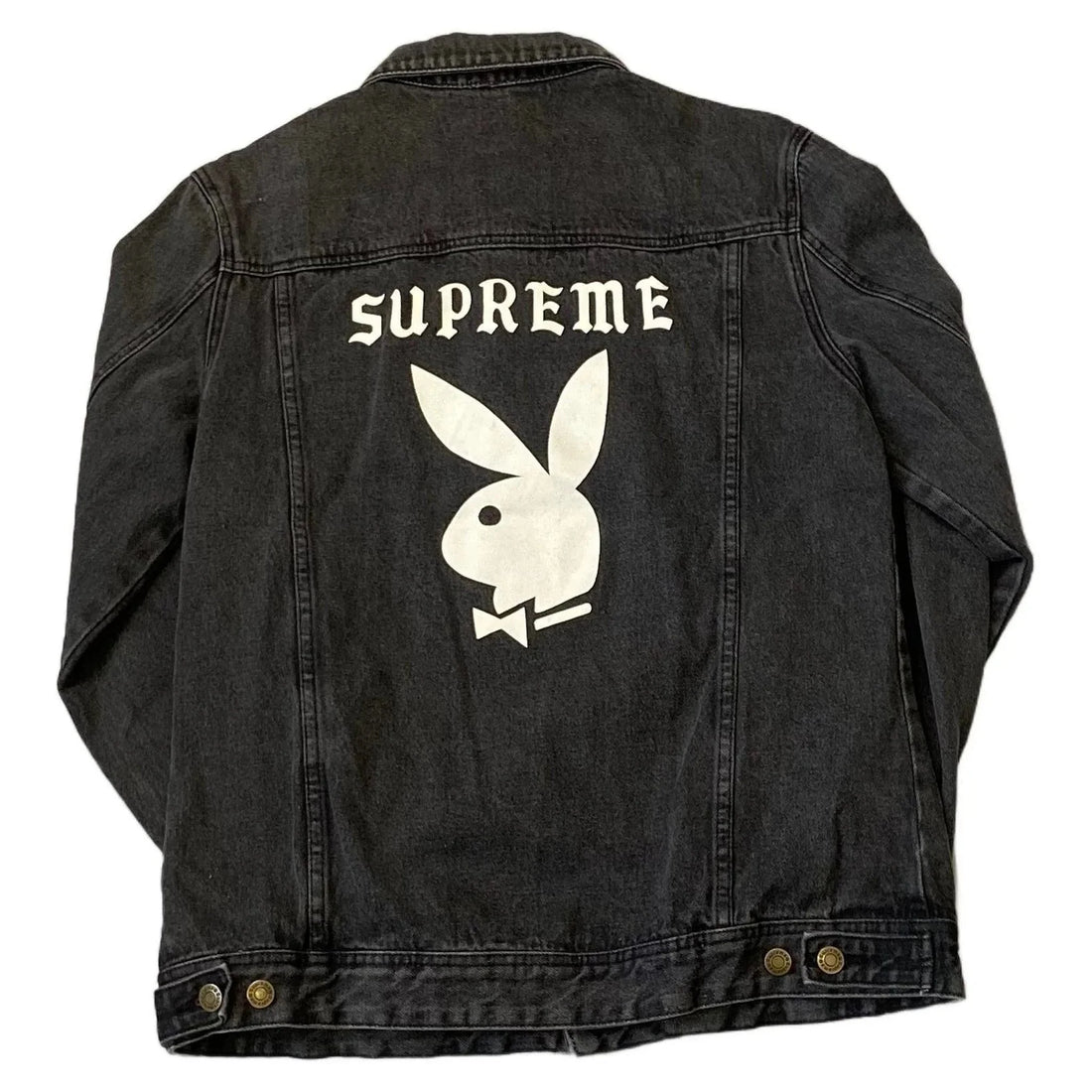 Black Supreme x Playboy Denim Jacket - L | The Streetwear Studio