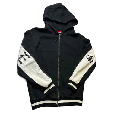 Black Supreme Zip Up Hoodie - L | The Streetwear Studio