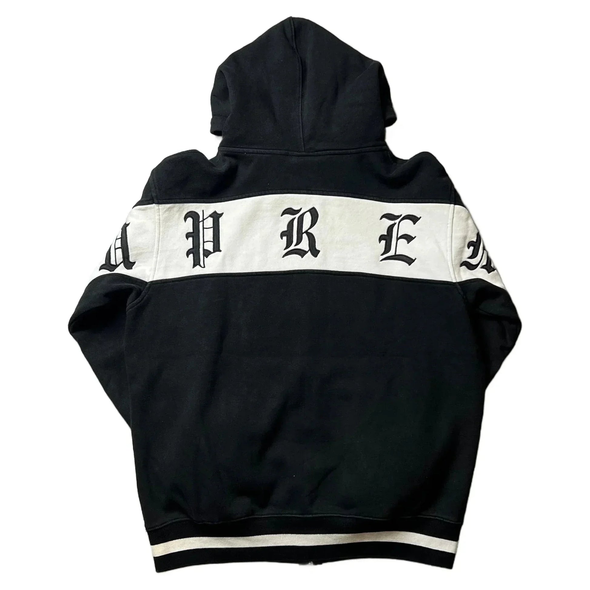 Black Supreme Zip Up Hoodie - L | The Streetwear Studio