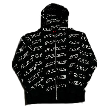 Black Supreme Zip Up Hoodie - XL | The Streetwear Studio