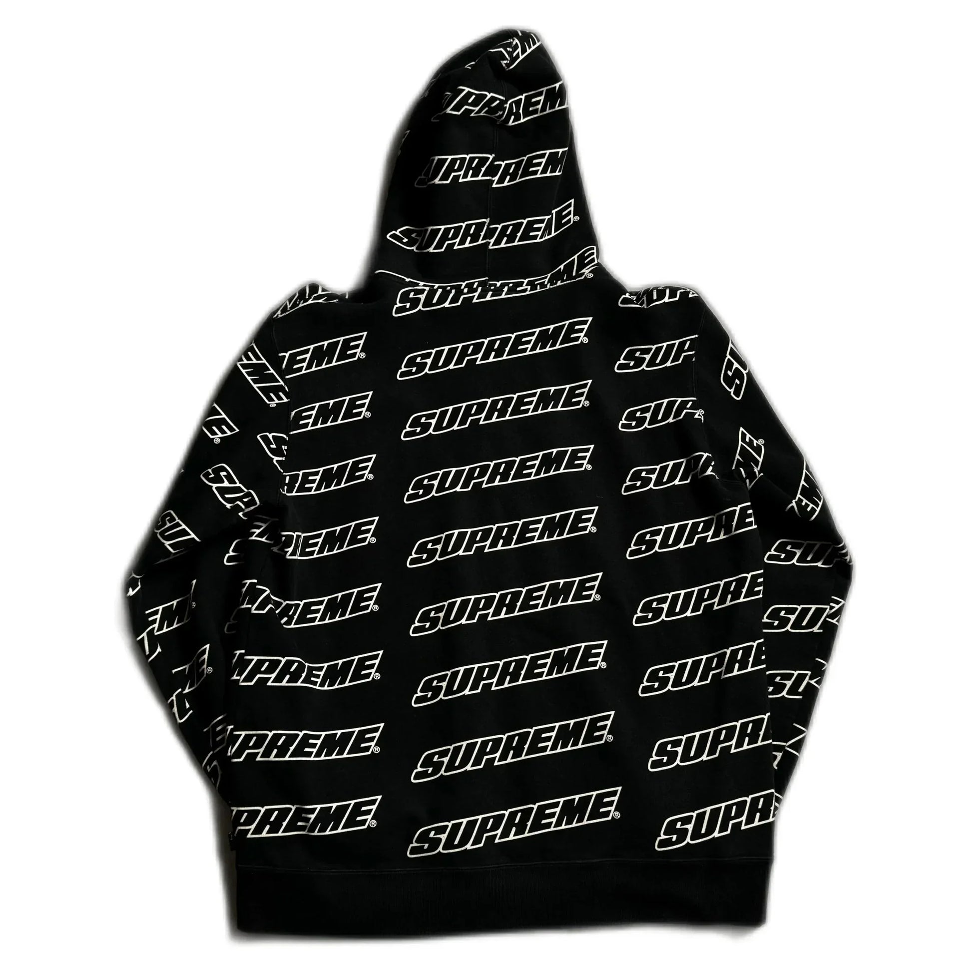 Black Supreme Zip Up Hoodie - XL | The Streetwear Studio