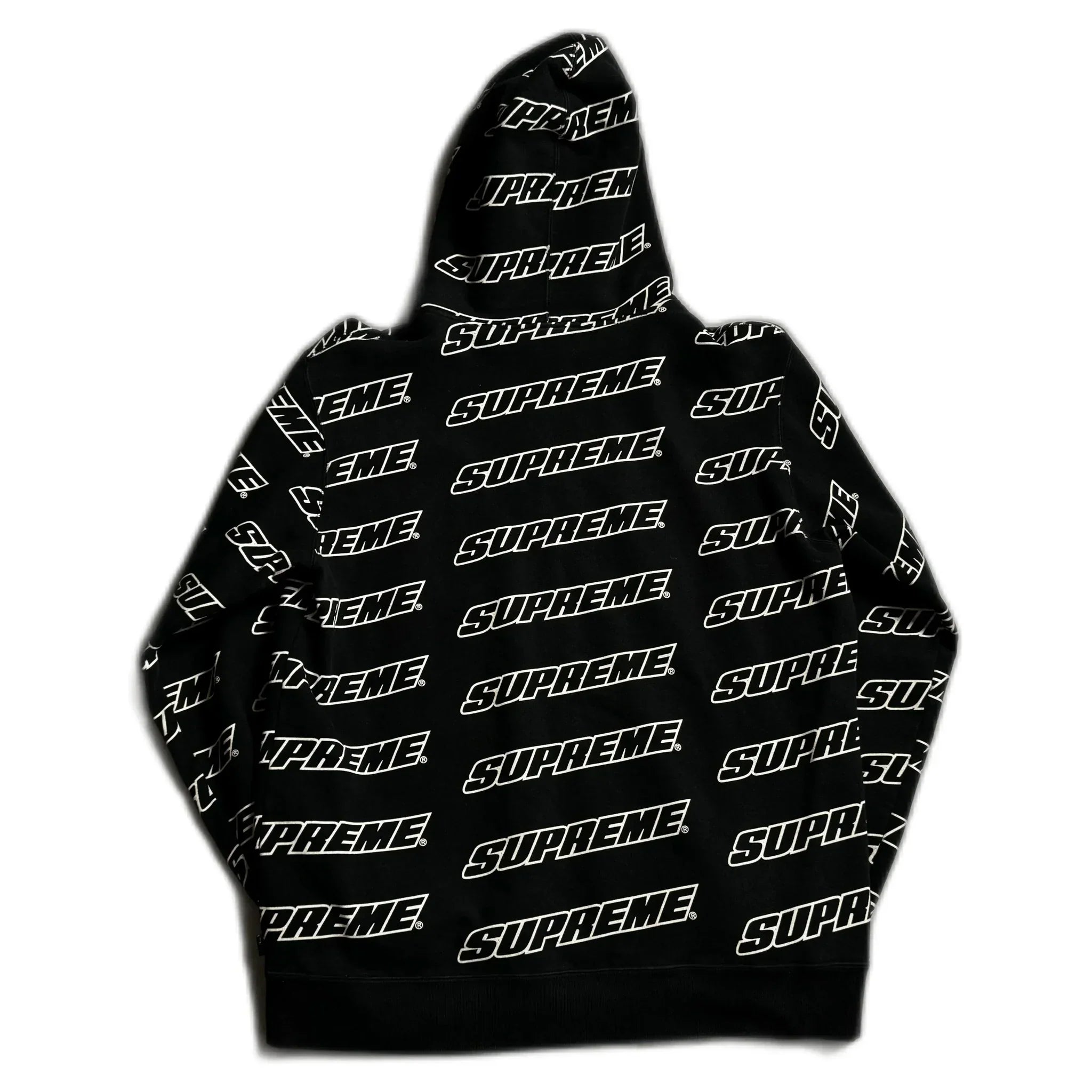 Black Supreme Zip Up Hoodie - XL | The Streetwear Studio