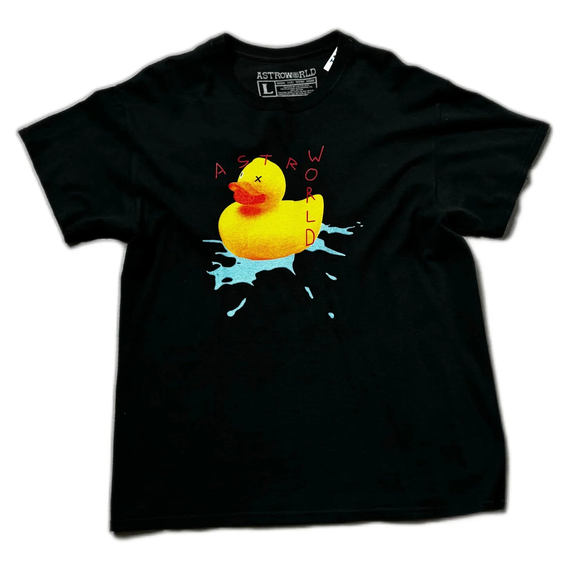Black Travis Scott Astroworld Merch Tee - L | The Streetwear Studio