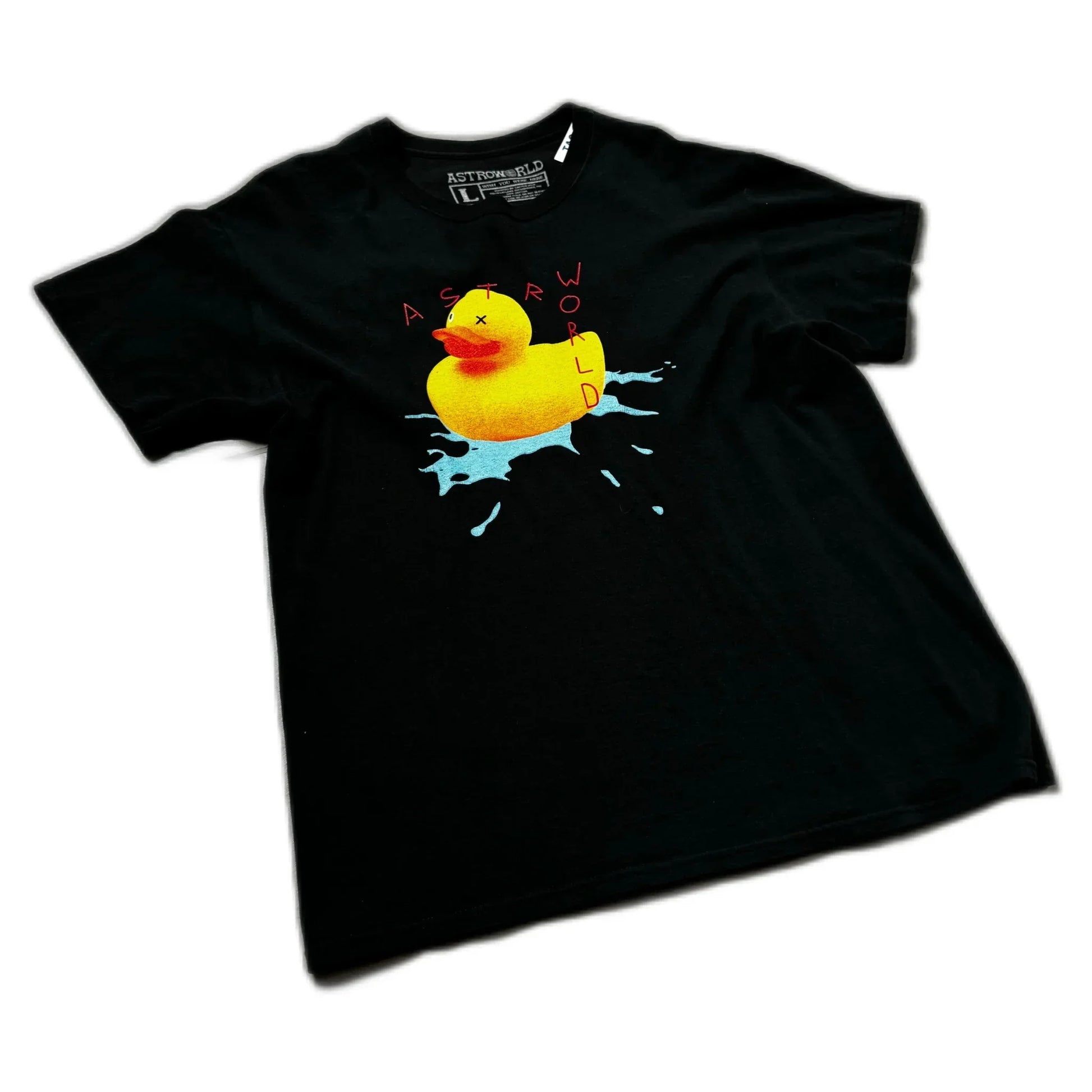 Black Travis Scott Astroworld Merch Tee - L | The Streetwear Studio