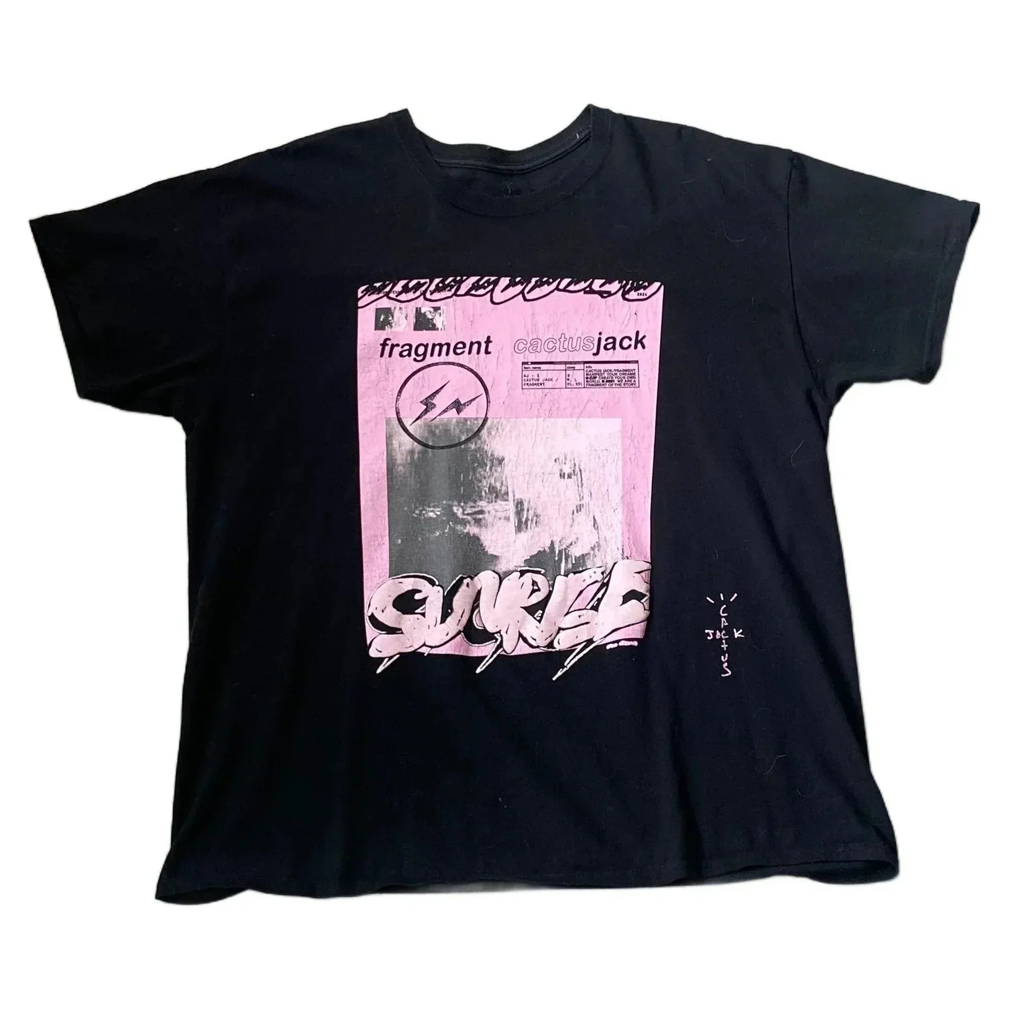 Black Travis Scott x Fragment Tee - L | The Streetwear Studio
