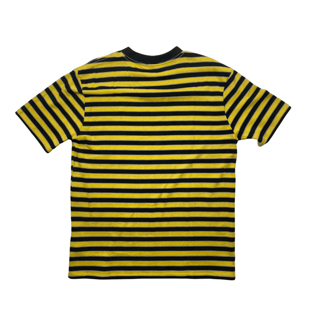 Black + Yellow Guess Jeans x Places + Faces Striped Tee - The Streetwear Studio