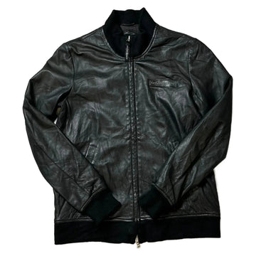 Black Yves Saint Laurent (YSL) Leather Jacket - M | The Streetwear Studio