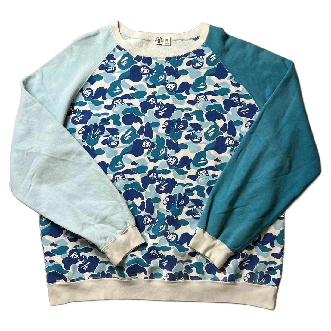 Blue A Bathing Ape (BAPE) Sweatshirt - XL | The Streetwear Studio