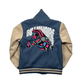 Blue + Cream Billionaire Boys Club (BBC) Varsity Jacket - Small - The Streetwear Studio