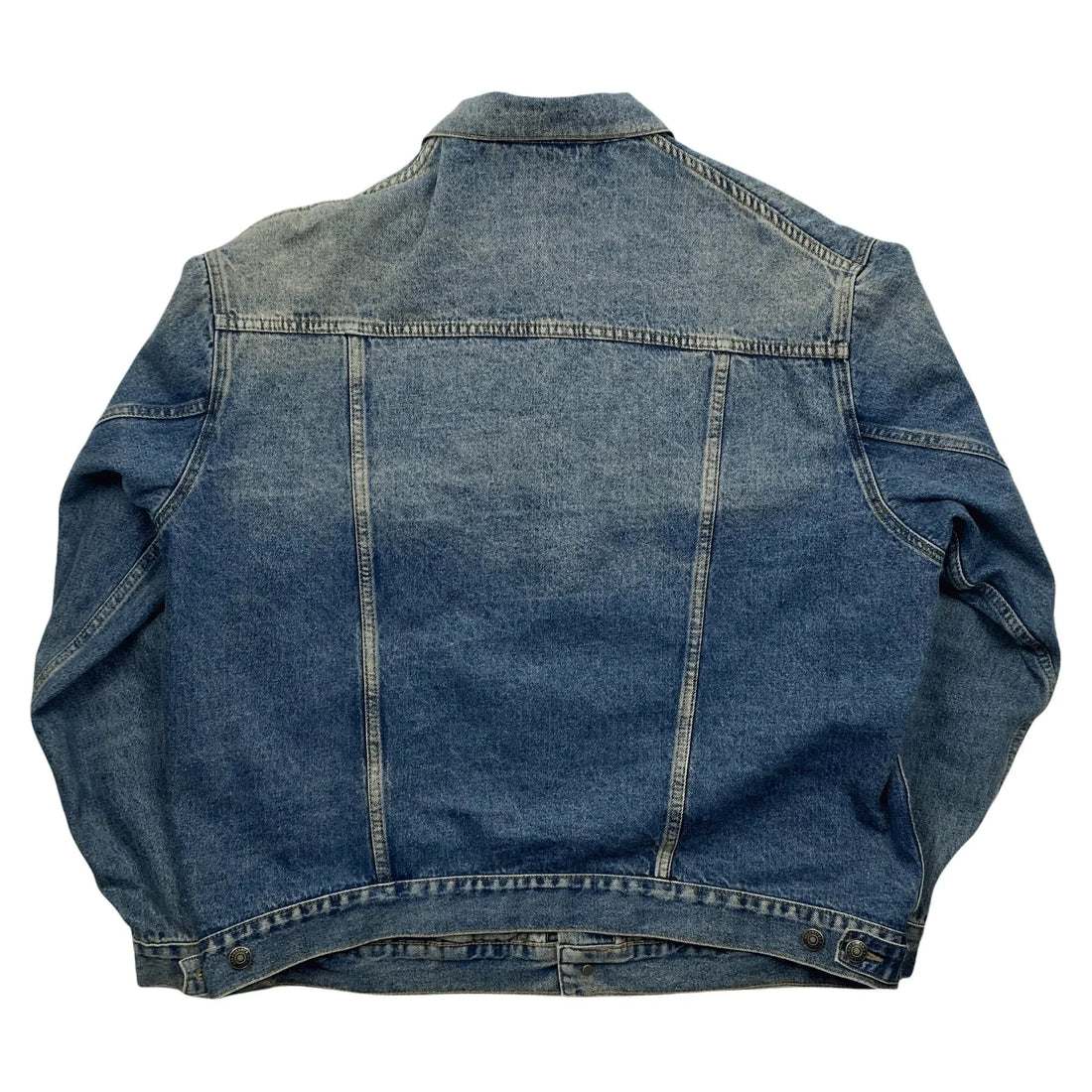 Blue Denim Balenciaga Spellout Jacket - 50 (XL) | The Streetwear Studio