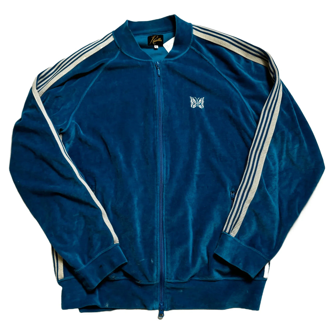 Blue Needles Velour Jacket - L | The Streetwear Studio