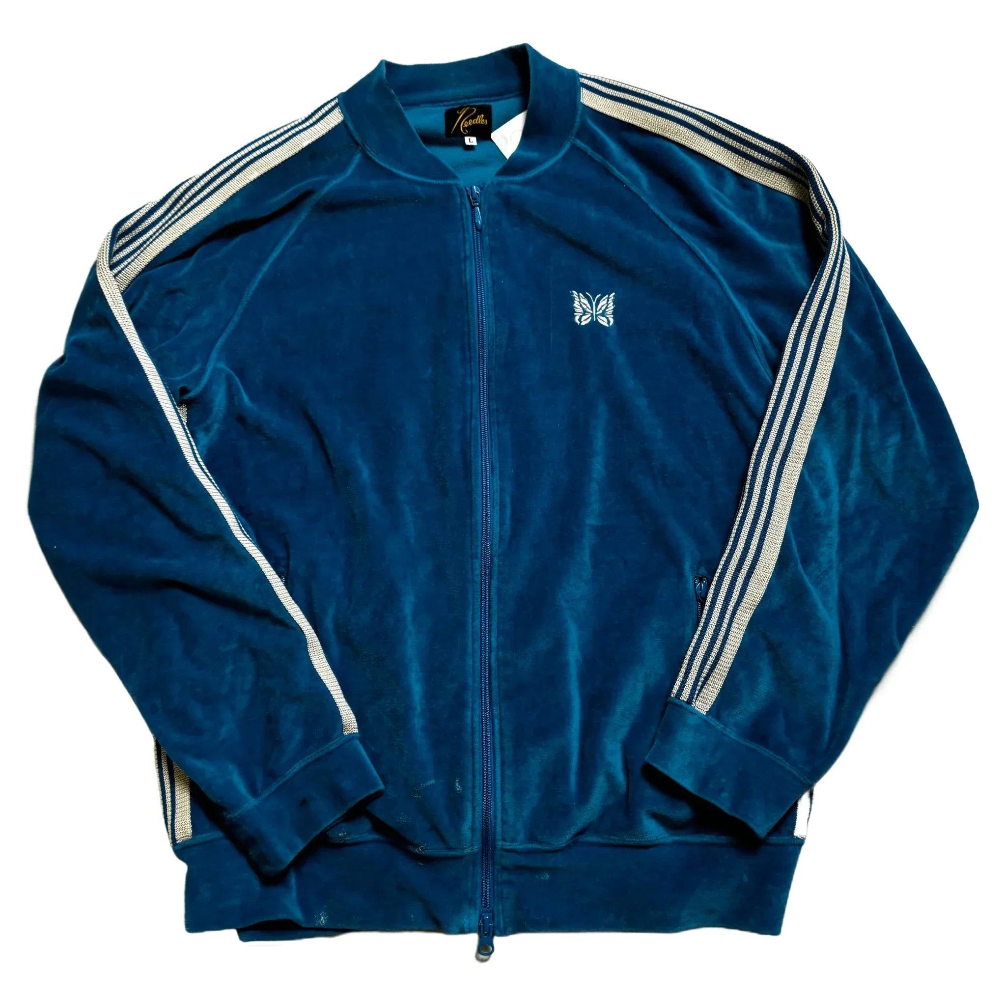 Blue Needles Velour Jacket - L | The Streetwear Studio
