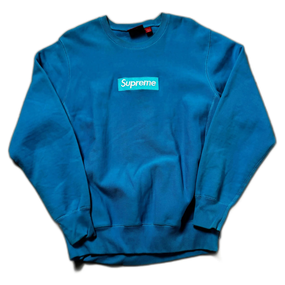 Blue Supreme Box Logo Sweatshirt - L | The Streetwear Studio