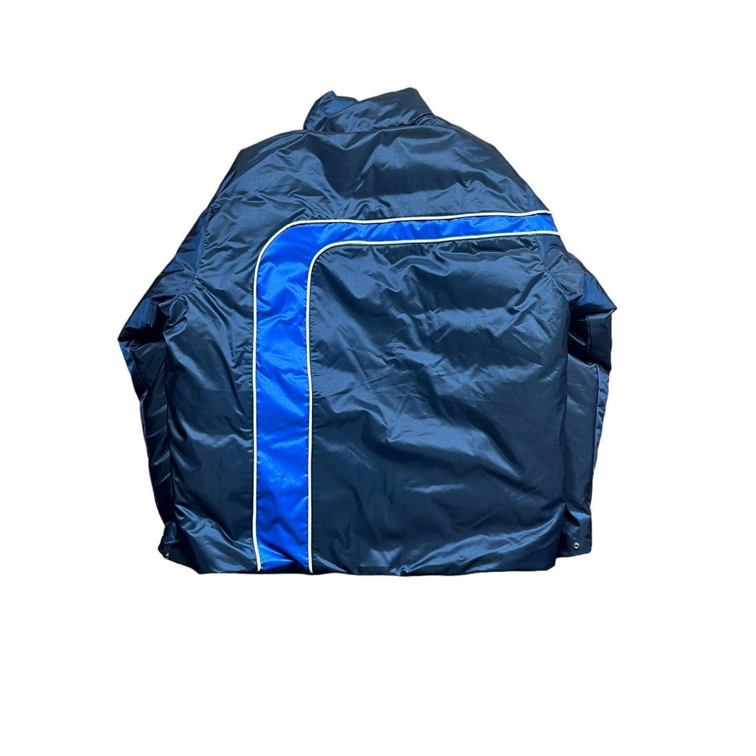 Blue Supreme Stripe Puffer Coat - Medium - The Streetwear Studio