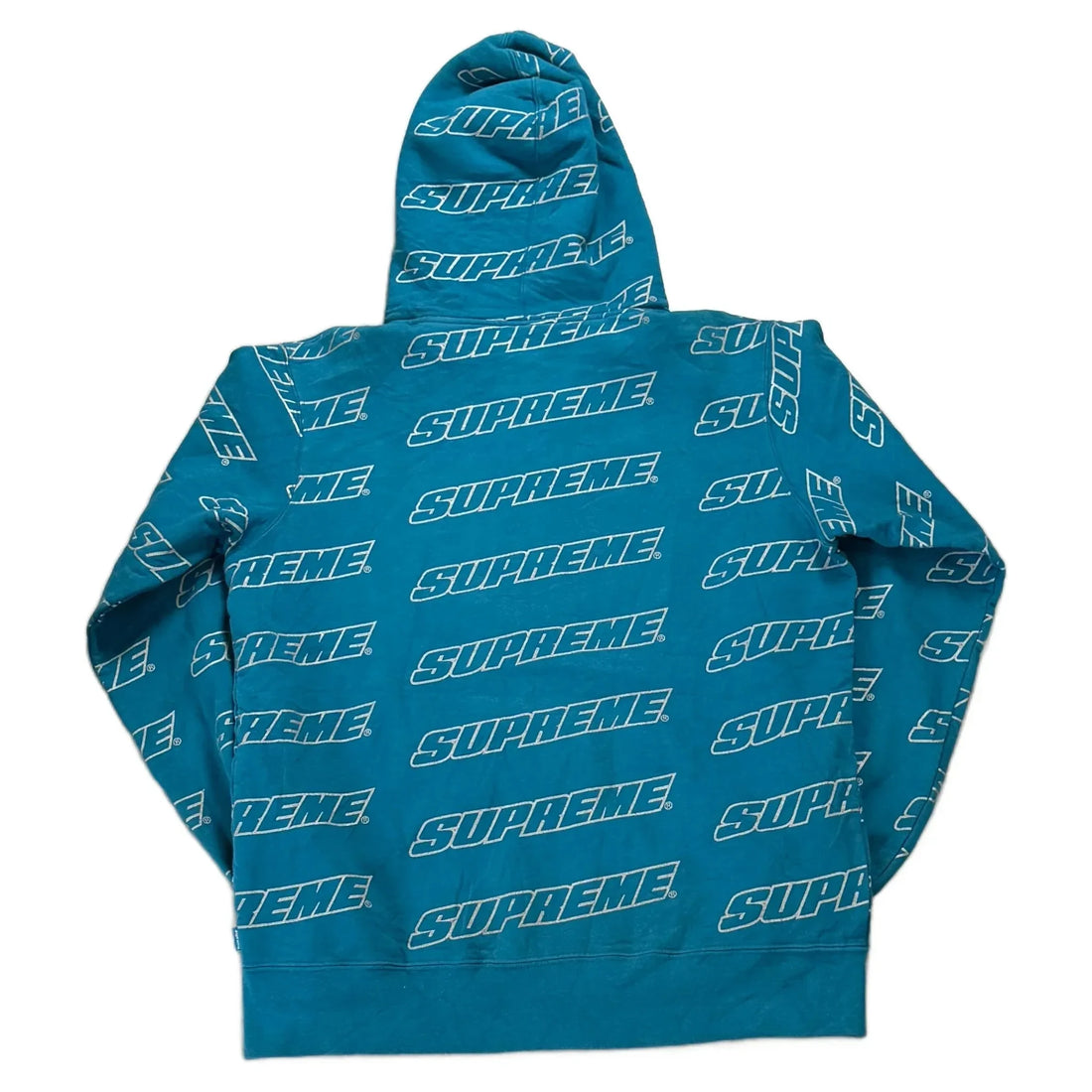 Blue Supreme Zip Up Hoodie - M | The Streetwear Studio