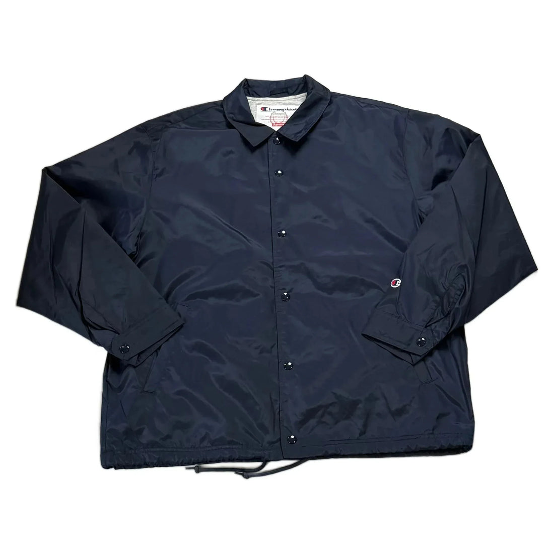 BNWT Navy Blue Supreme x Champion Jacket - L | The Streetwear Studio