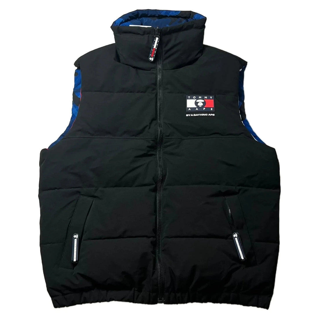 Brand New A Bathing Ape (BAPE) x Tommy Hilfiger Reversible Gilet - XL | The Streetwear Studio
