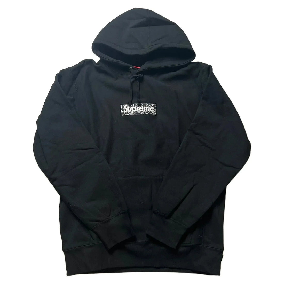 Brand New Black Supreme Bandana Box Logo Hoodie - XL | The Streetwear Studio
