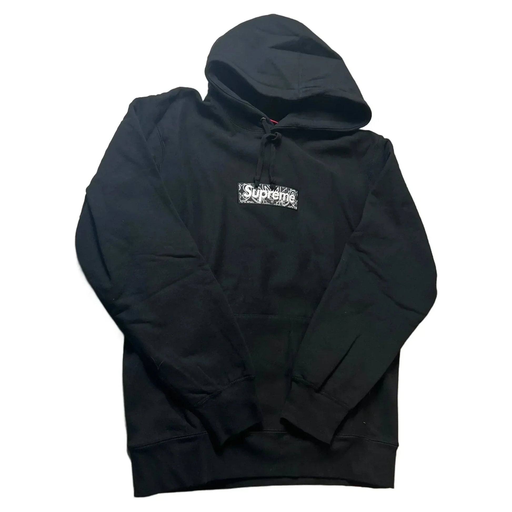 Brand New Black Supreme Bandana Box Logo Hoodie - XL | The Streetwear Studio