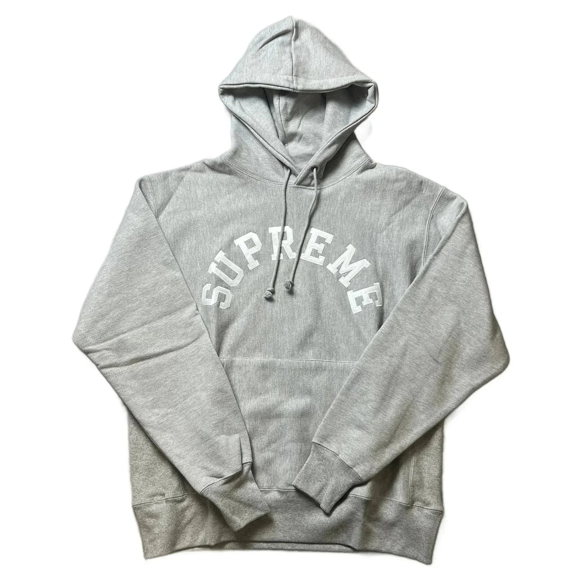 Brand New Grey Supreme x Champion Hoodie - L | The Streetwear Studio