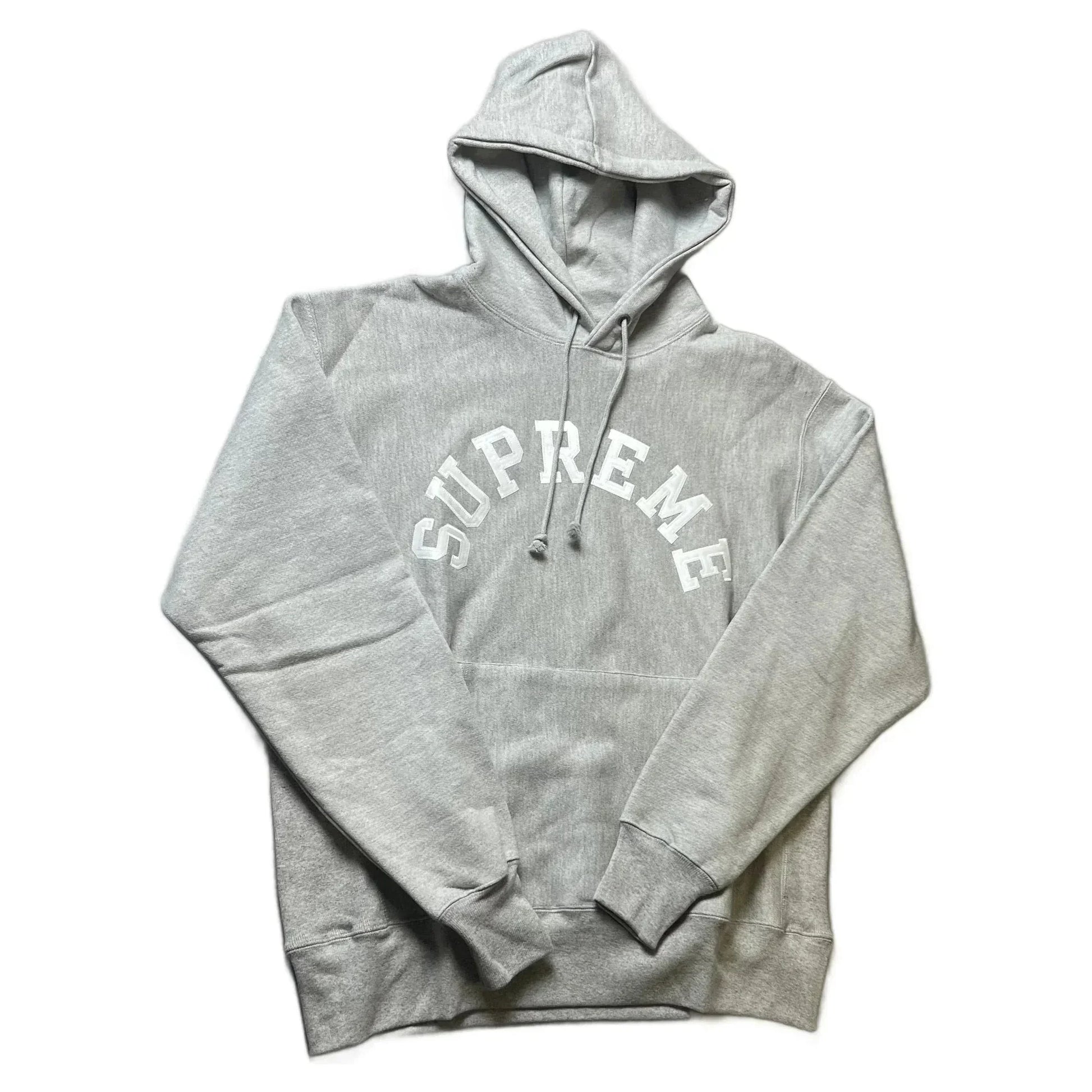 Brand New Grey Supreme x Champion Hoodie - L | The Streetwear Studio