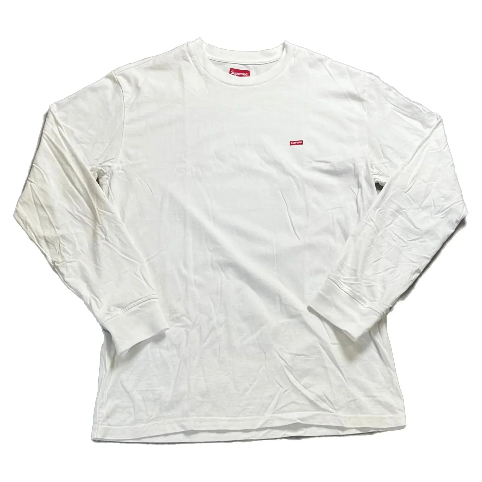 Brand New White Supreme Long Sleeve Tee - XL | The Streetwear Studio