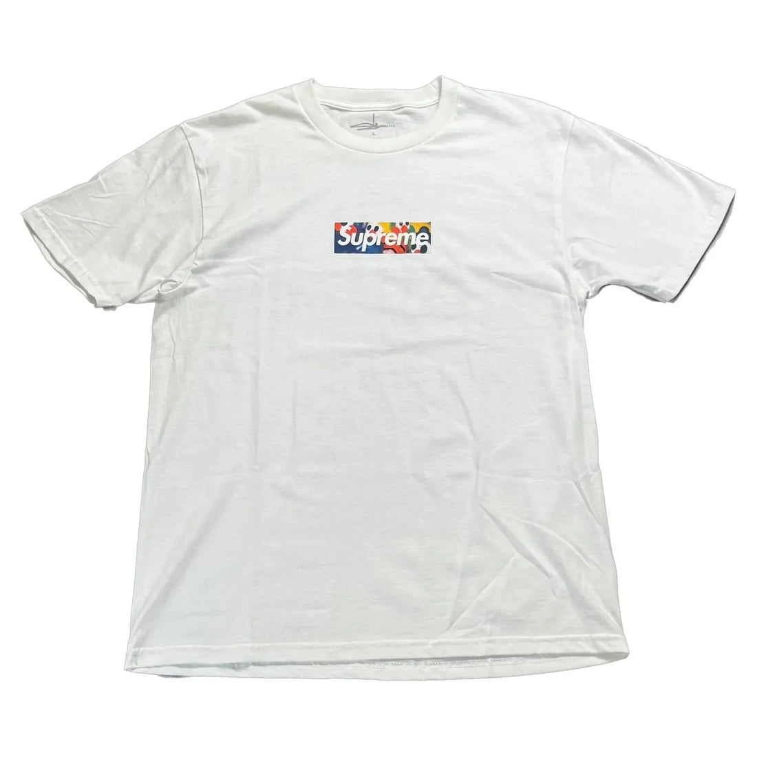 Brand New White Supreme Slawn Box Logo Tee - L | The Streetwear Studio