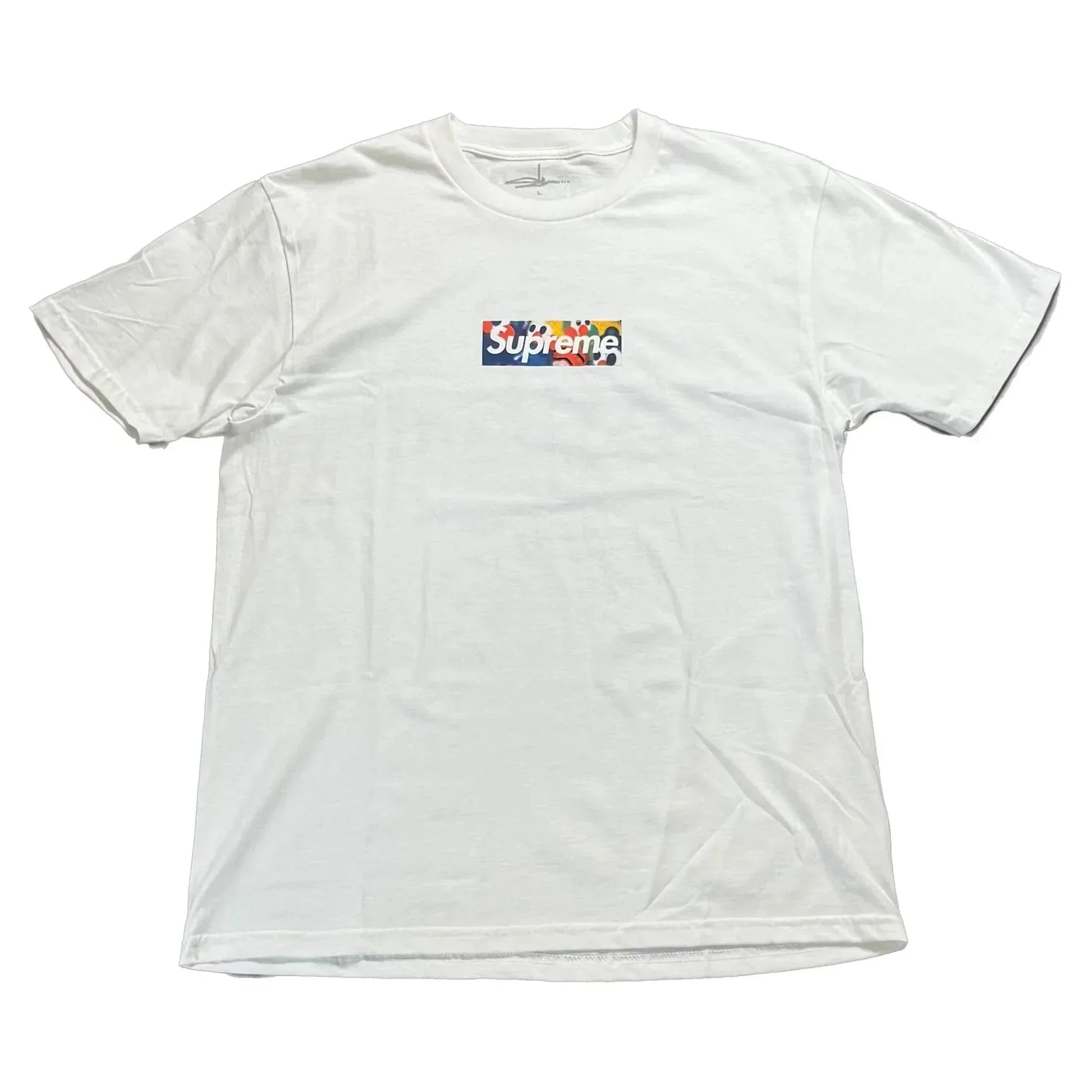 Brand New White Supreme Slawn Box Logo Tee - L | The Streetwear Studio