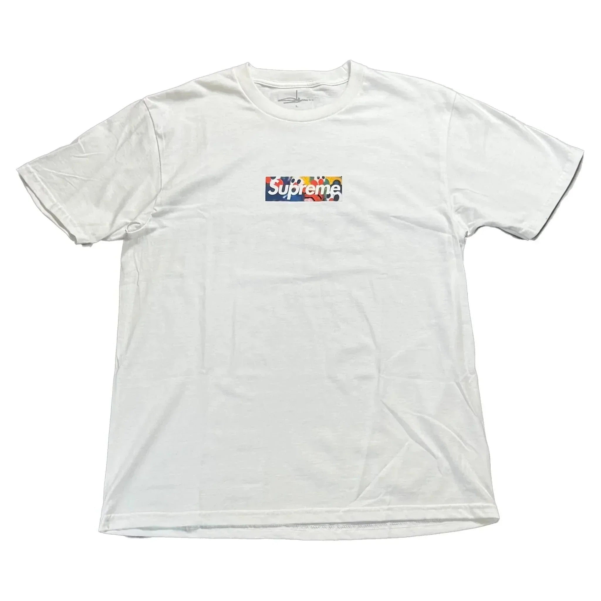 Brand New White Supreme Slawn Box Logo Tee - L | The Streetwear Studio