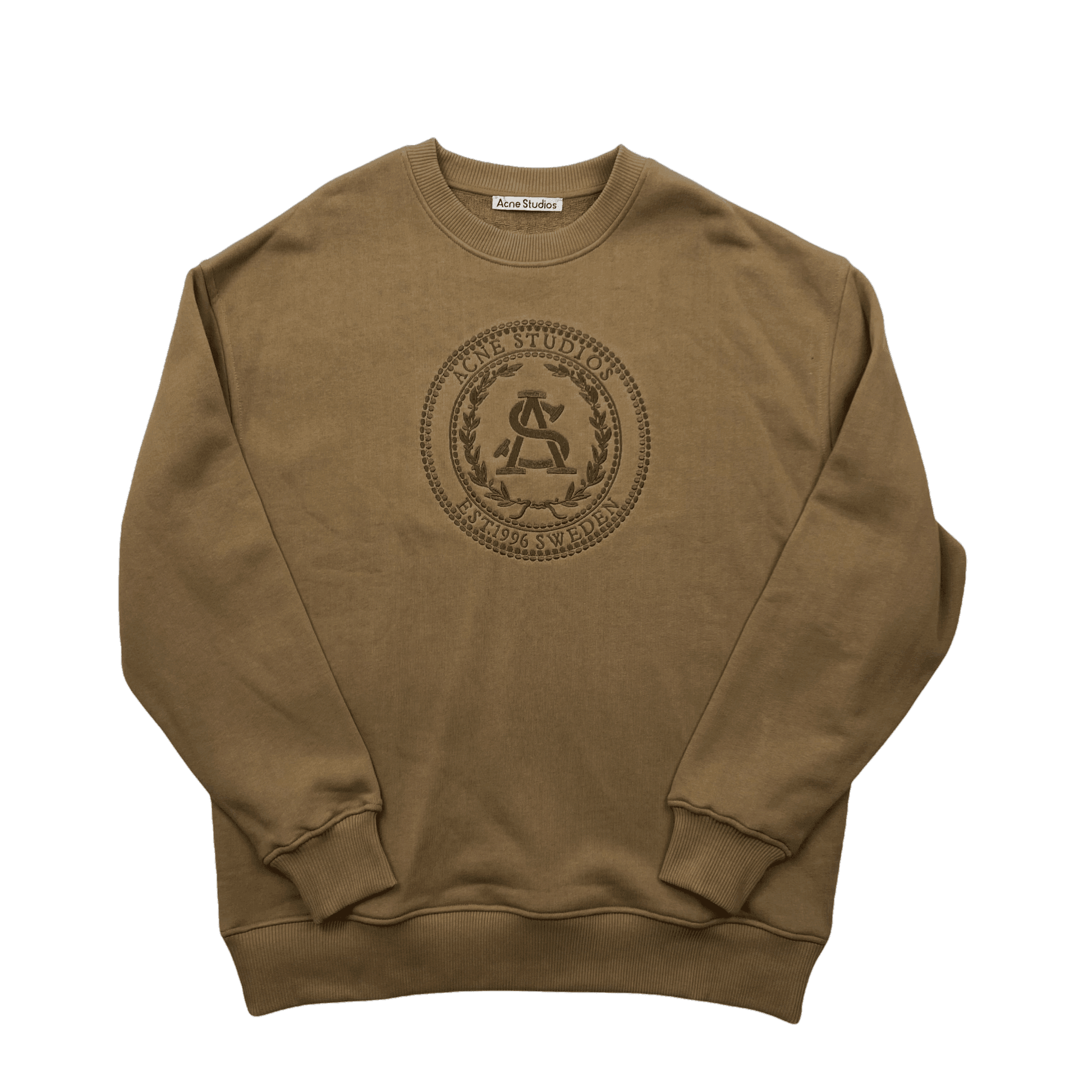 Brown Acne Studios Forban Oversized Sweatshirt - Medium (Recommended Size - Extra Large) - The Streetwear Studio