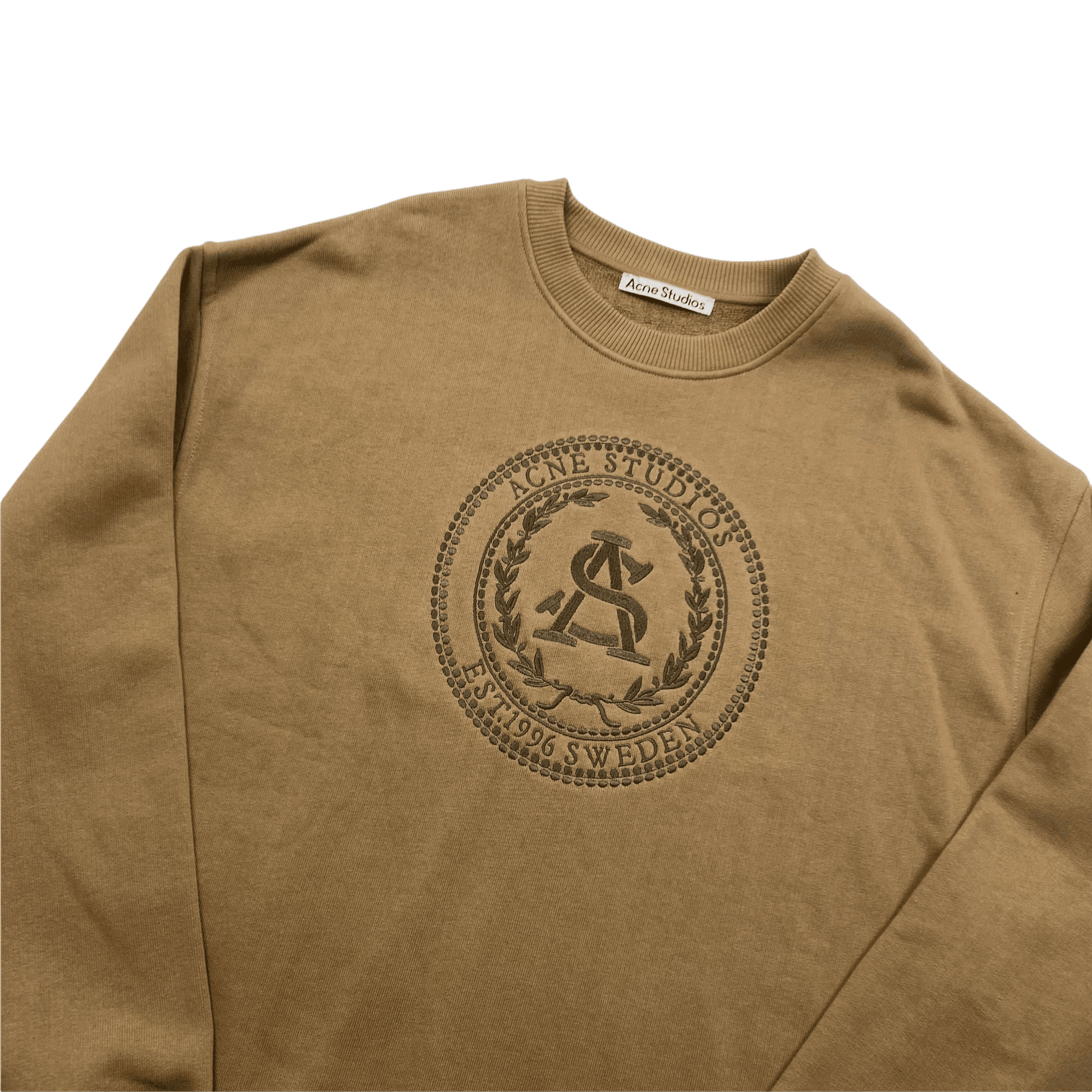 Brown Acne Studios Forban Oversized Sweatshirt - Medium (Recommended Size - Extra Large) - The Streetwear Studio