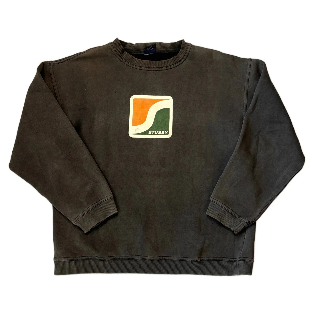Brown Stussy Sweatshirt - M | The Streetwear Studio