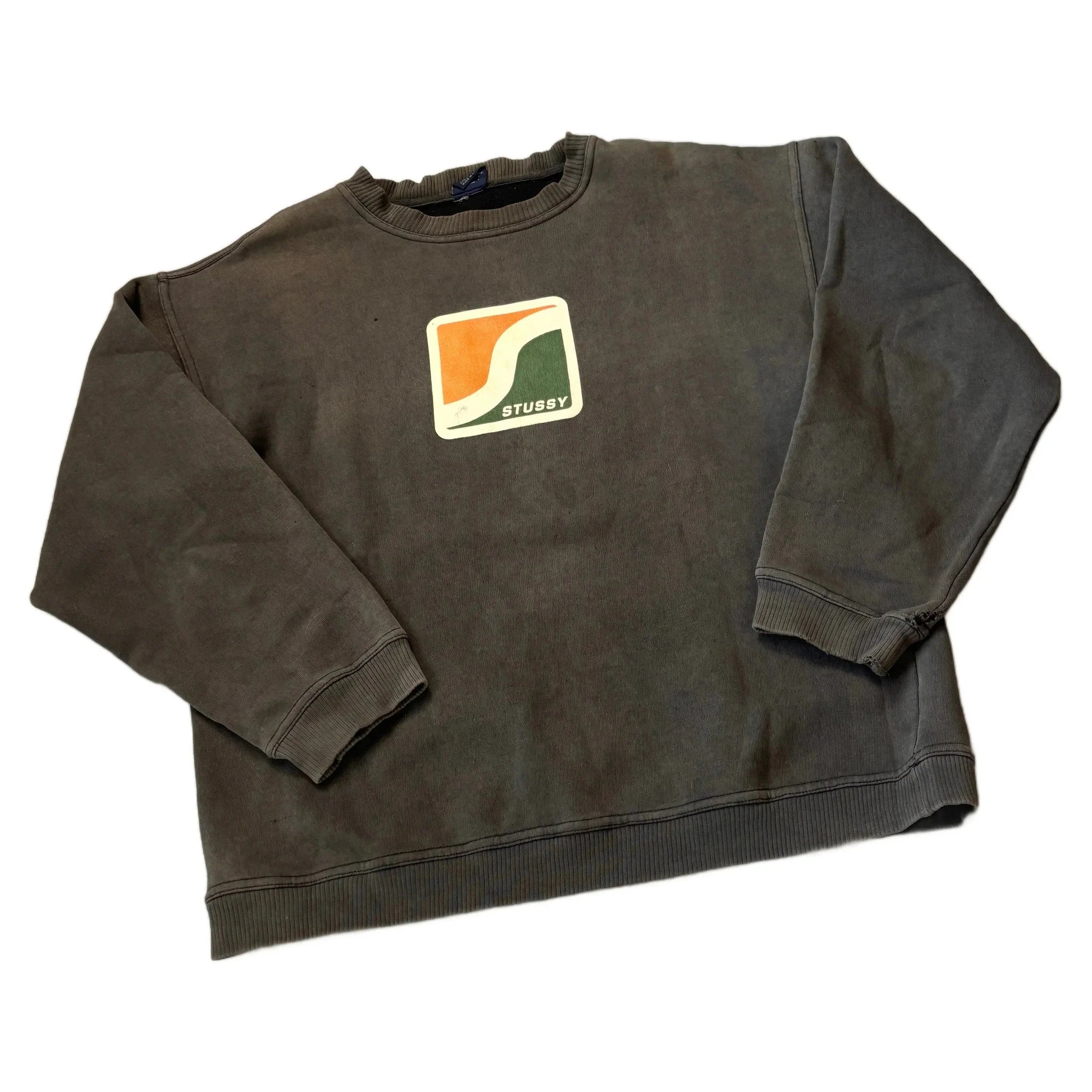 Brown Stussy Sweatshirt - M | The Streetwear Studio