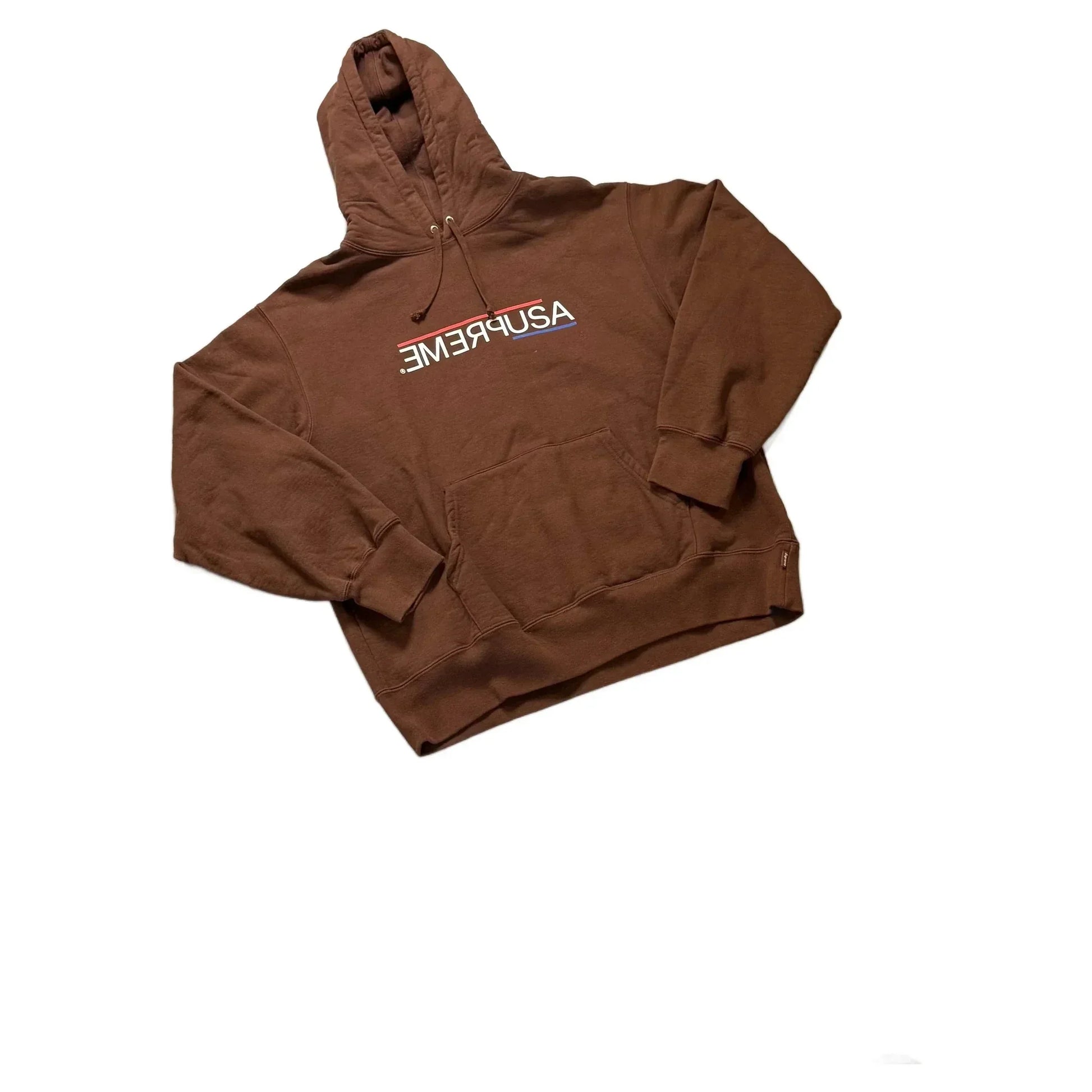 Brown Supreme Hoodie - M | The Streetwear Studio