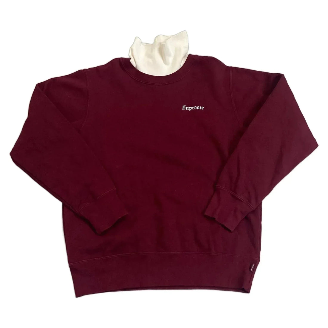 Burgundy Supreme Sweatshirt - S | The Streetwear Studio