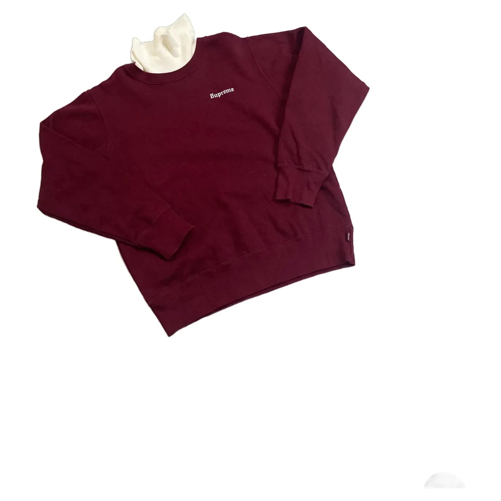 Burgundy Supreme Sweatshirt - S | The Streetwear Studio