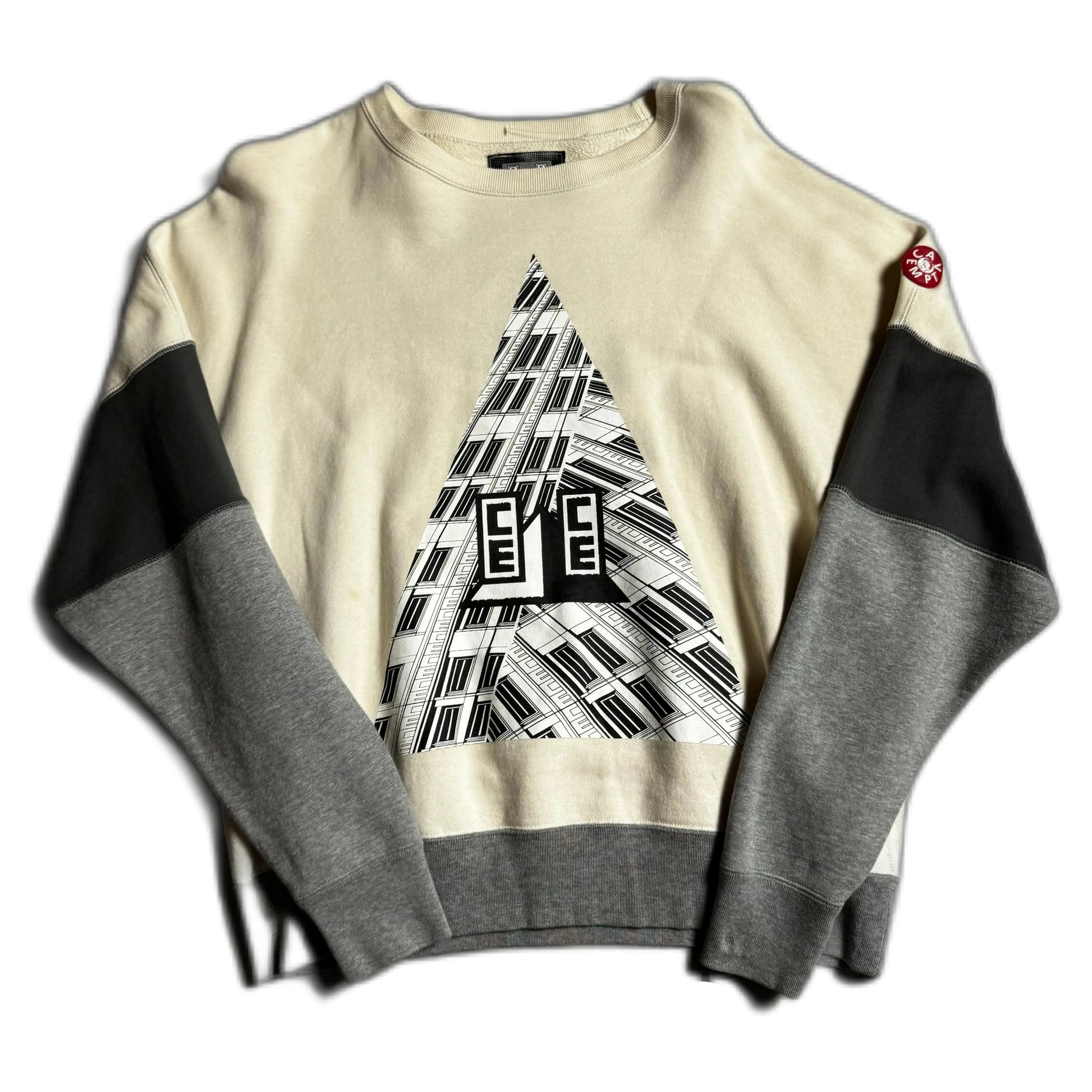 Cream + Grey Cav Empt Sweatshirt - L | The Streetwear Studio