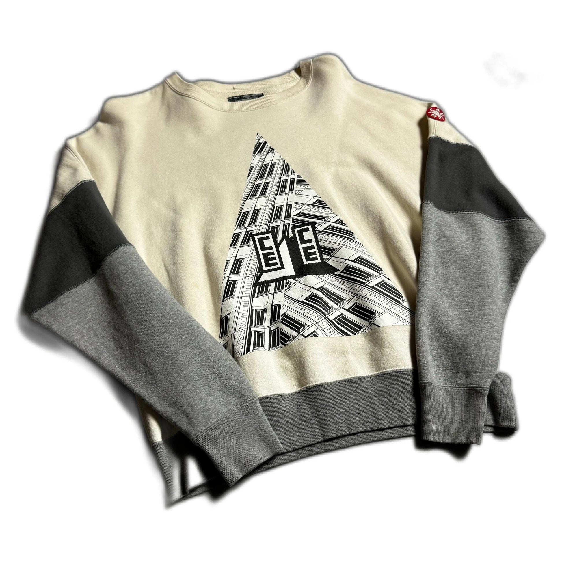 Cream + Grey Cav Empt Sweatshirt - L | The Streetwear Studio