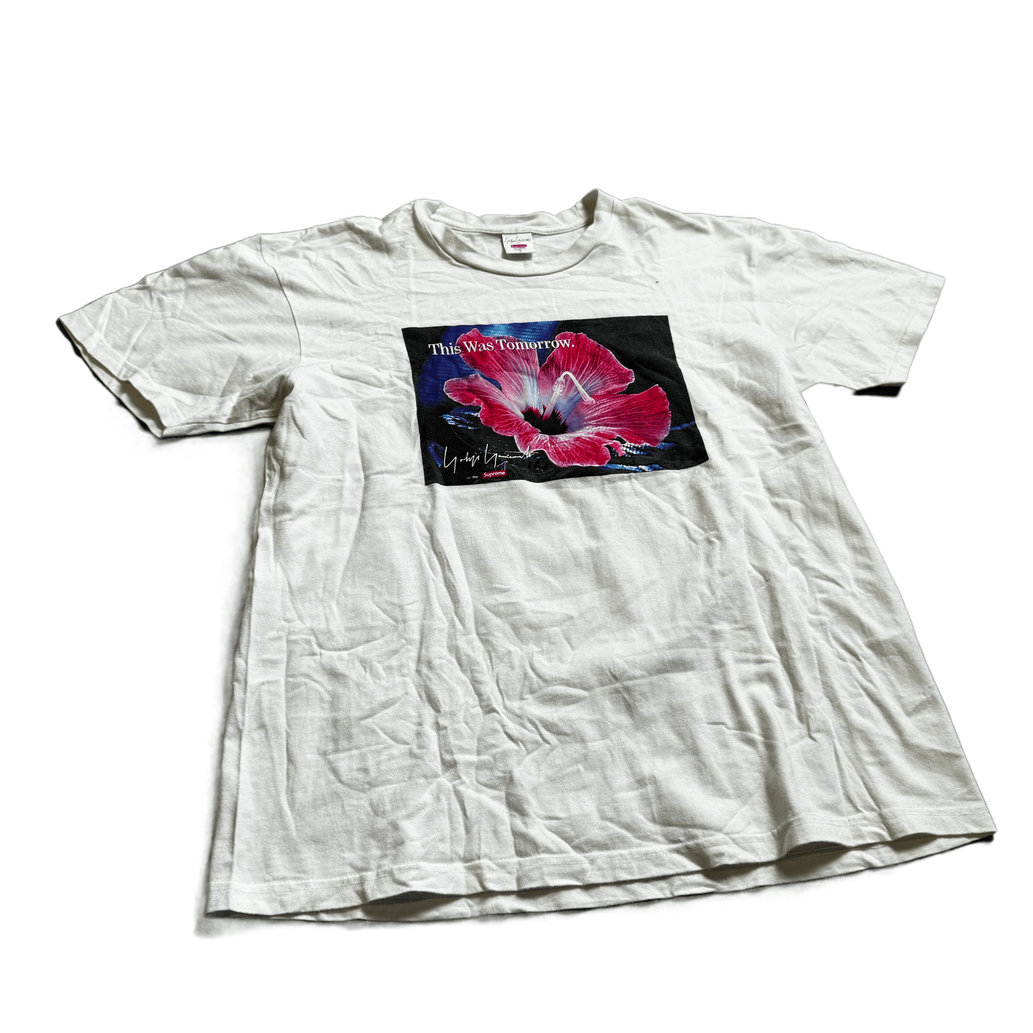 White Supreme Tee - L