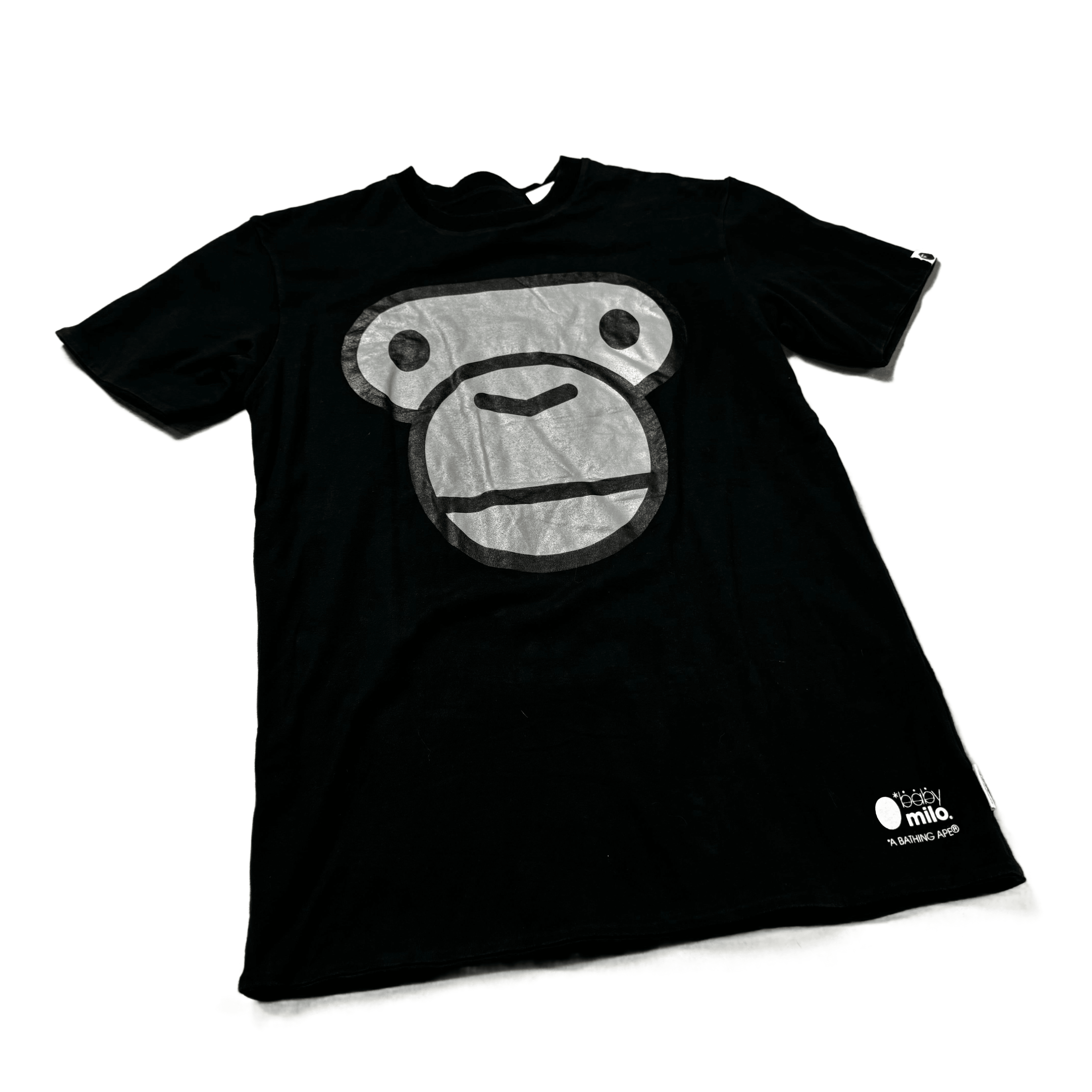 Black A Bathing Ape (BAPE) Double Layer Tee - L