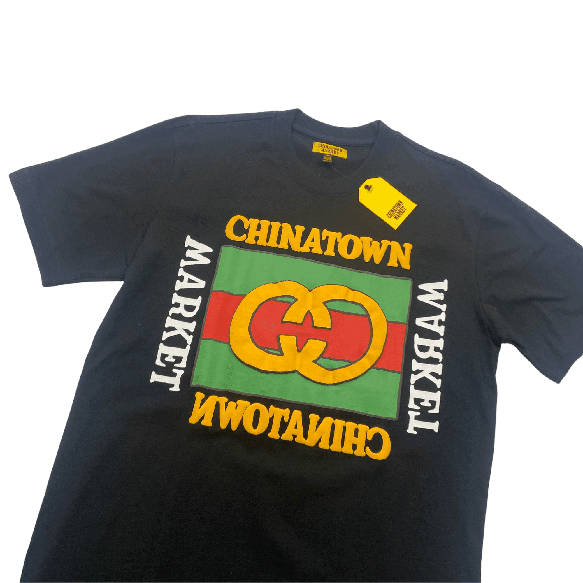 Deadstock Black Chinatown Market (Gucci) Tee - Medium - The Streetwear Studio