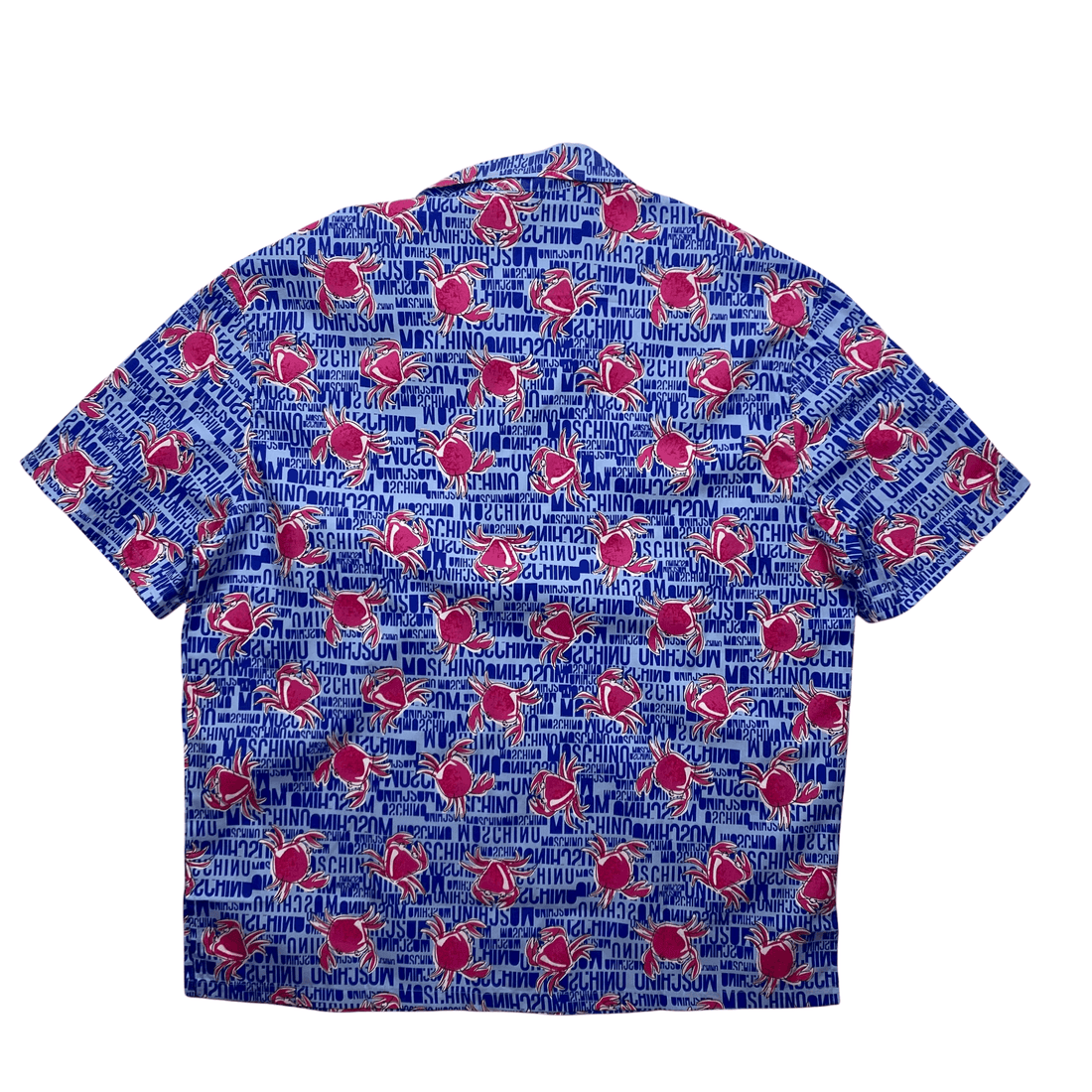 Deadstock Blue Moschino Crab Shirt - Large - The Streetwear Studio