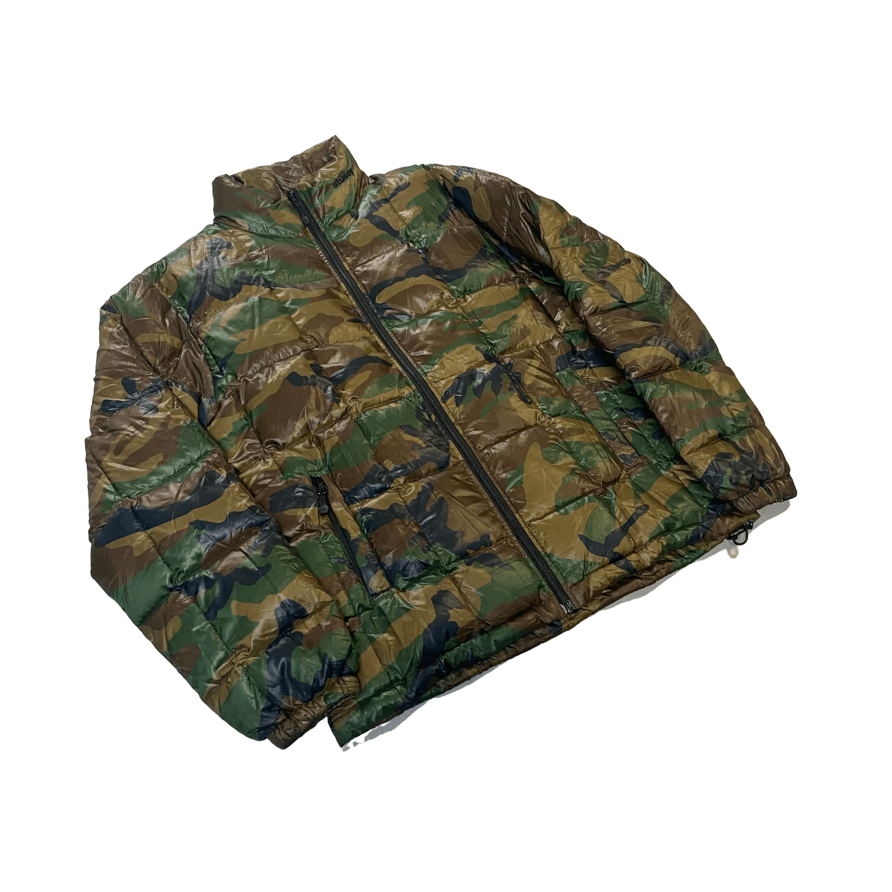 Camo Stussy Puffer Coat - M