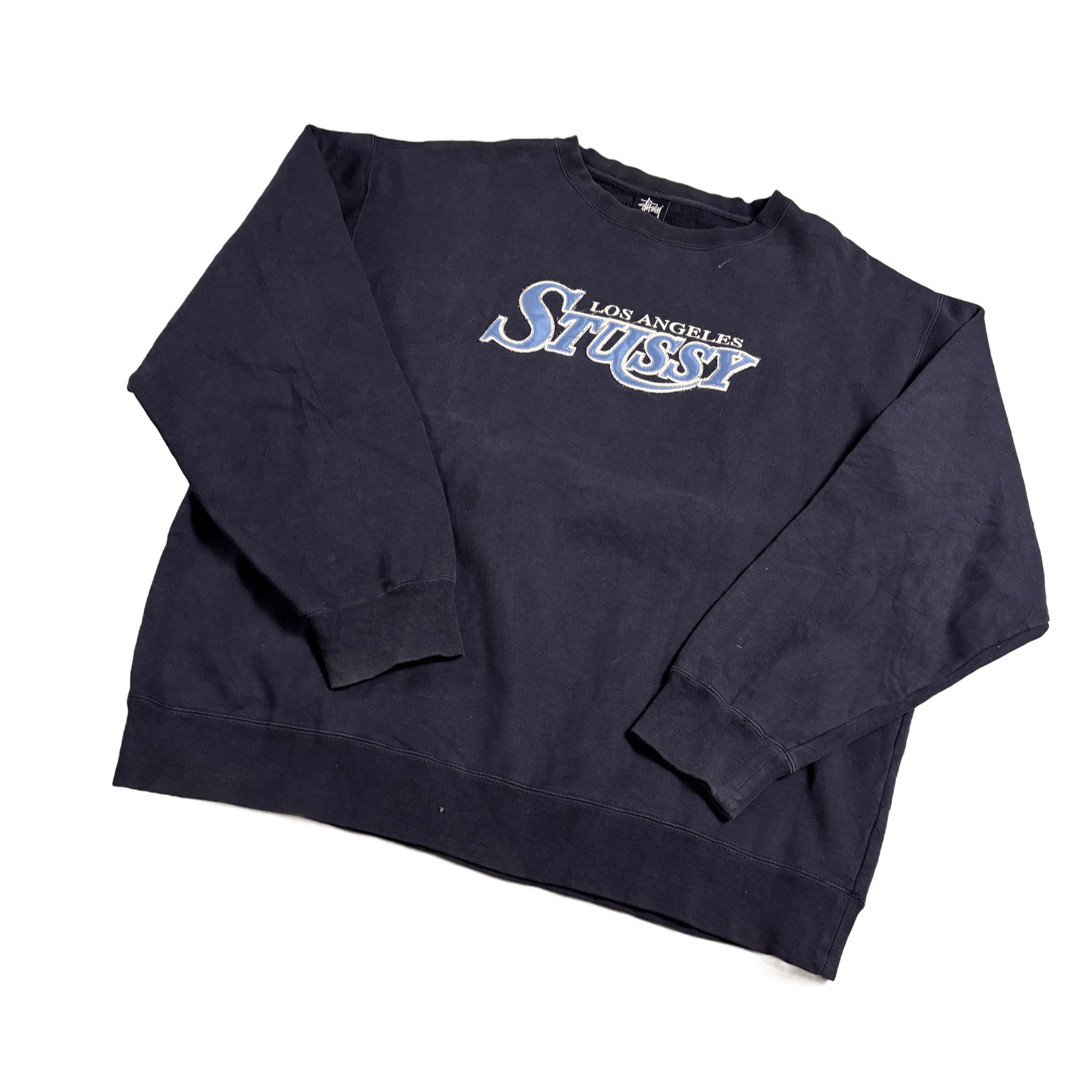 Navy Blue Stussy Sweatshirt - L