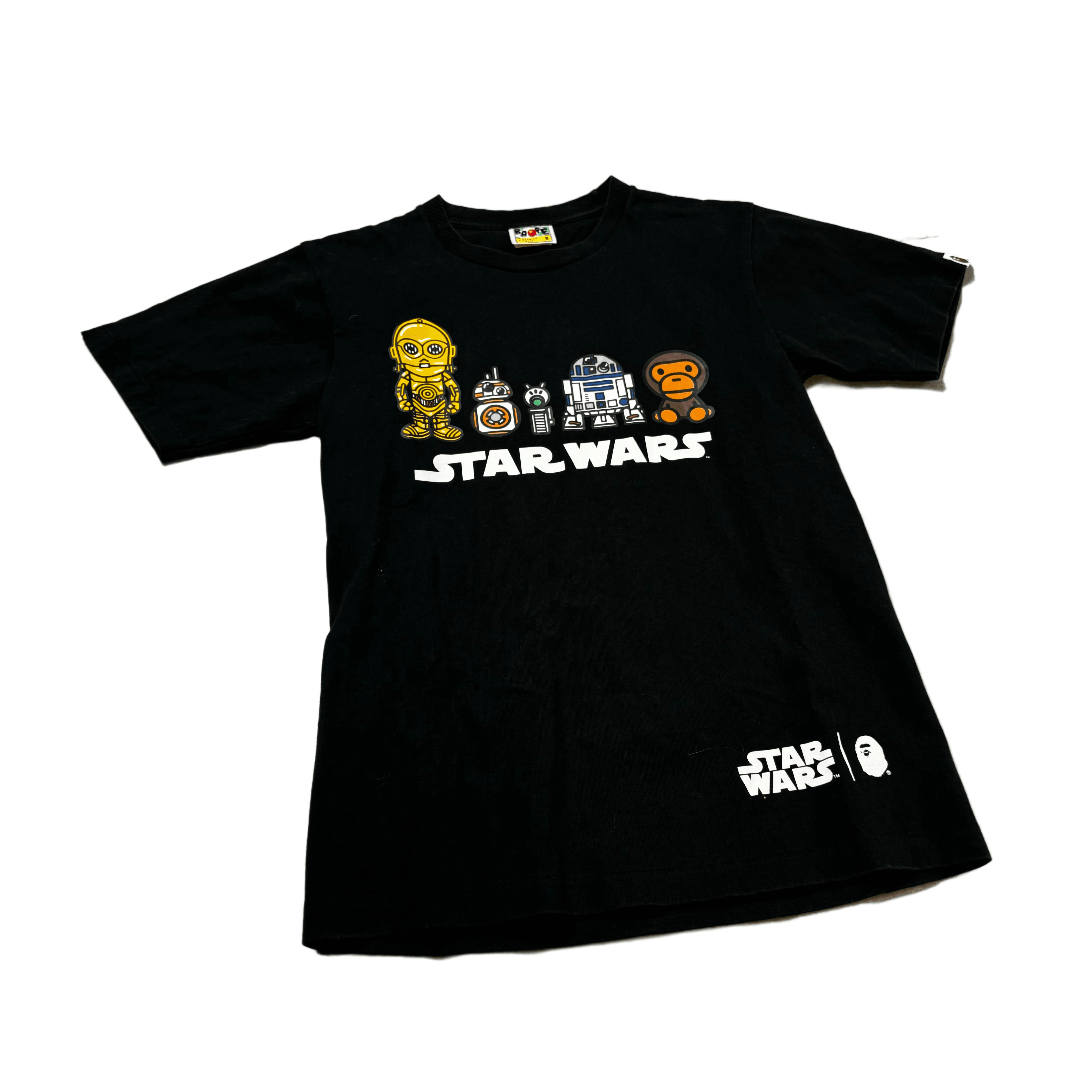 Black A Bathing Ape (BAPE) x Star Wars Tee - S