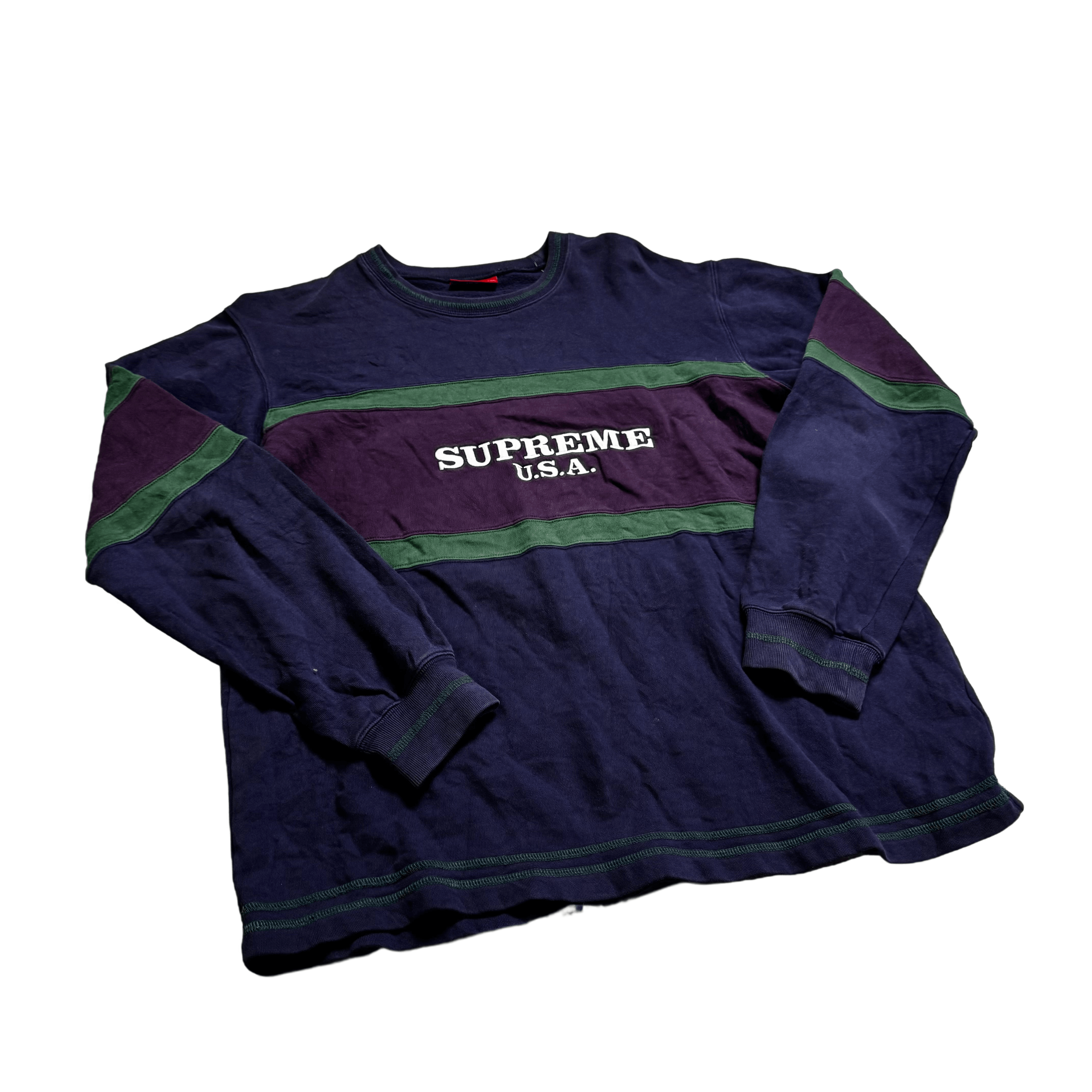 Navy Blue Supreme Sweatshirt - L