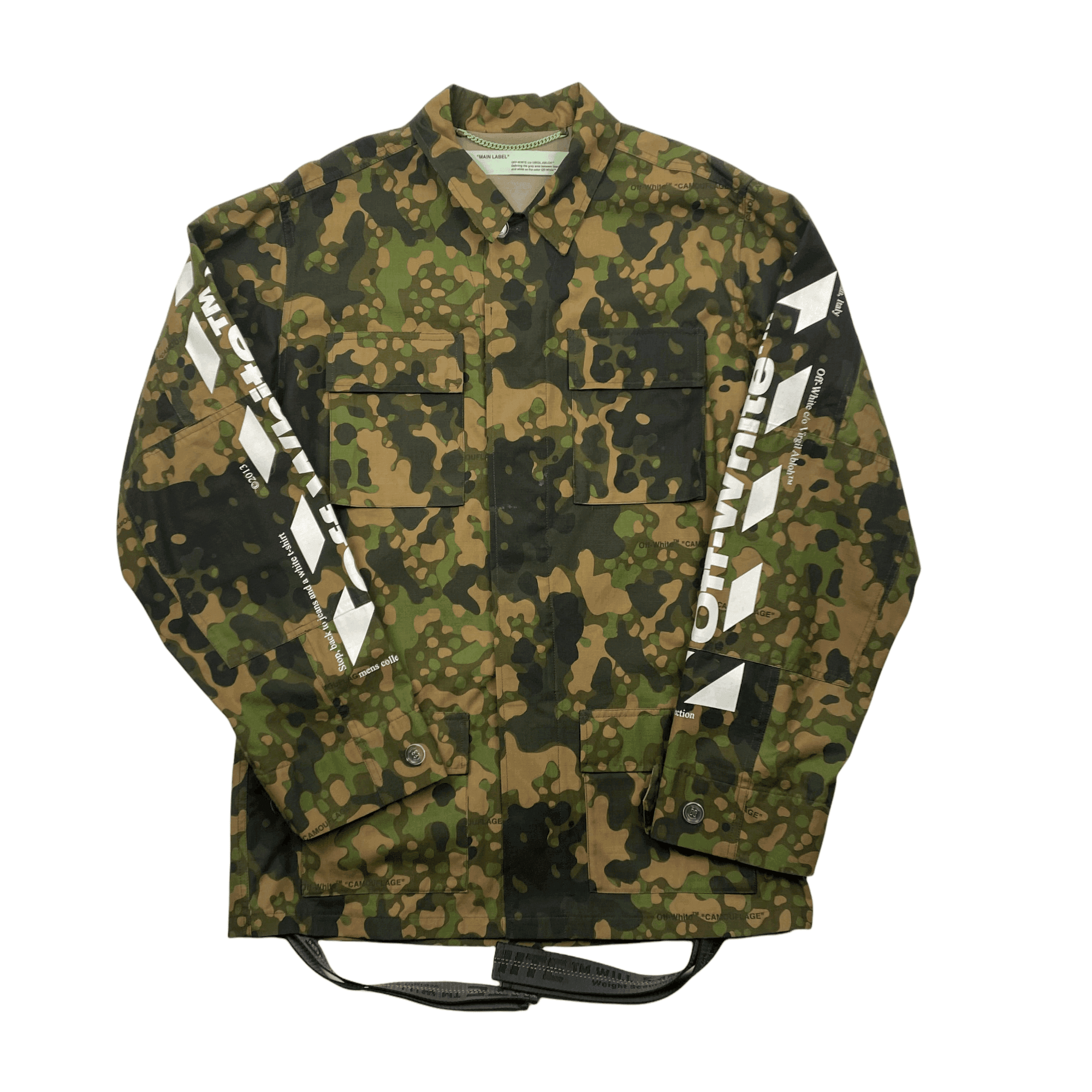 Green Camo Off-White Diag Field Jacket - Large - The Streetwear Studio