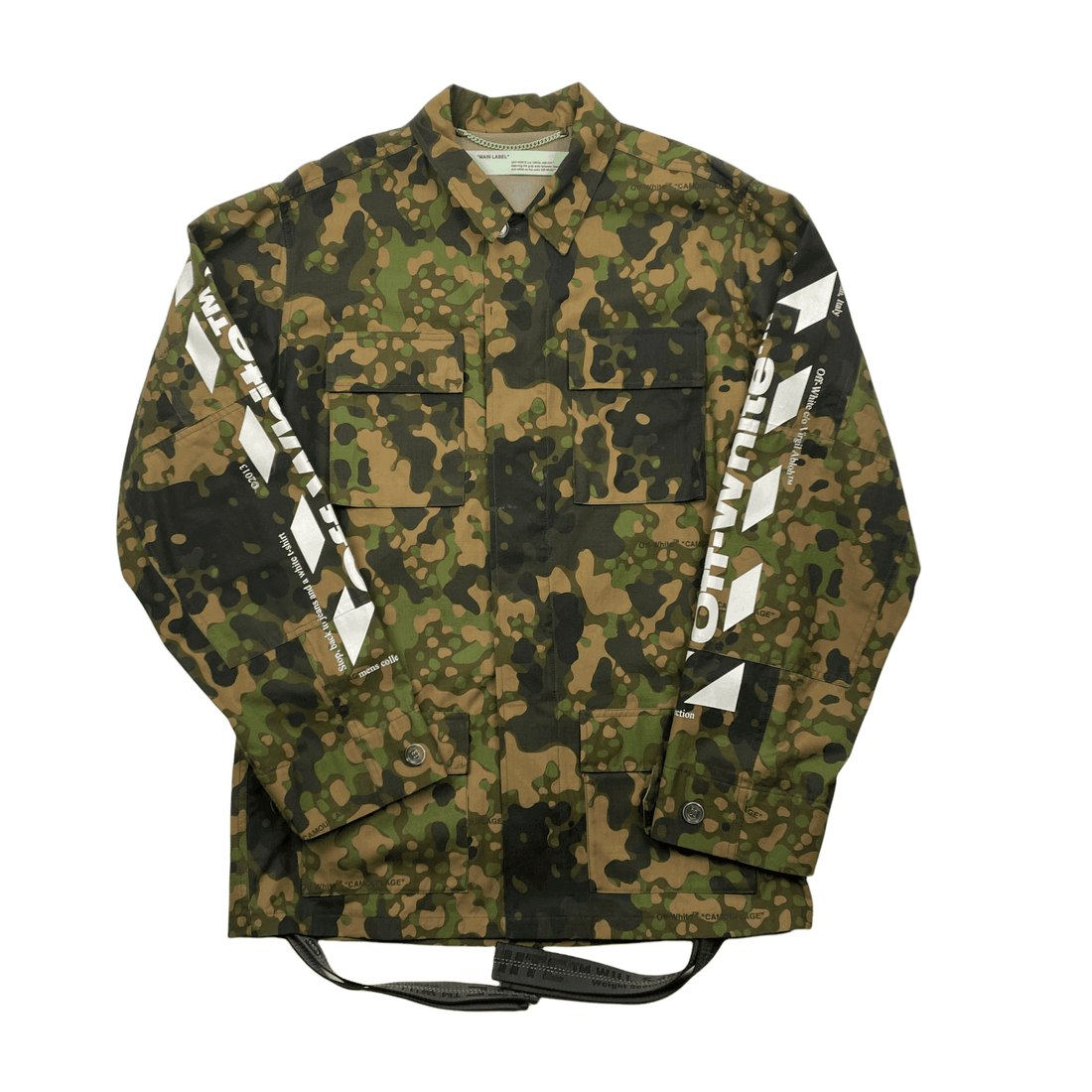 Green Camo Off-White Diag Field Jacket - Large - The Streetwear Studio